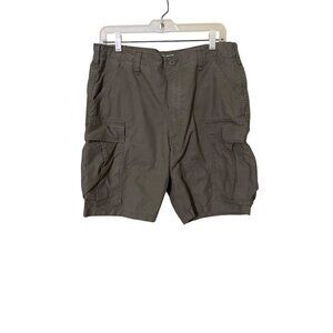 Frye & Co. Mens Cargo Shorts Size 32 Khaki Gorpcore Cotton Blend WPockets